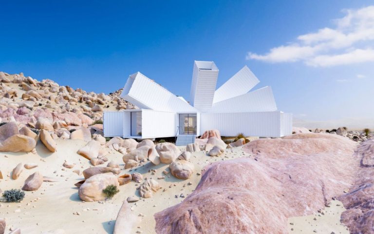 Starburst House : la célèbre maison en conteneurs de Joshua Tree – qui n’a pas encore été construite Starburst House : la célèbre maison en conteneurs de Joshua Tree – qui n'a pas encore été construite