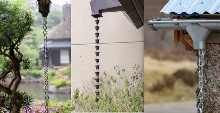 Qu'est-ce qu'une chaîne de pluie ?  Découvrez comment utiliser ces chaînes de gouttières dans votre jardin