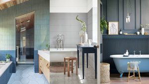 Idées de salle de bains bleues et grises – 11 schémas cool et apaisants