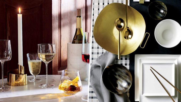Ce sont les meilleures pièces de CB2 pour créer la configuration de table à manger ultime pour Thanksgiving