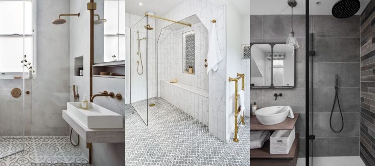 Idées de carrelage de salle de bain gris – 16 façons de travailler avec de la céramique, de la porcelaine et de la pierre grises