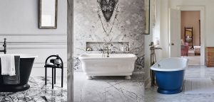 Idées de revêtements de sol en marbre pour salle de bains – 10 façons de créer un look luxueux avec du marbre