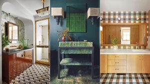 Idées de salle de bain à motifs – 10 espaces de lavage parfaitement structurés Idées de salle de bain à motifs – 10 espaces de lavage parfaitement structurés