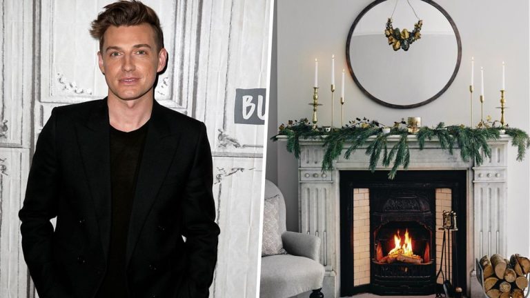 Jeremiah Brent habille sa cheminée de fête avec ces articles de décoration Crate & Barrel – vous pouvez acheter nos favoris ici