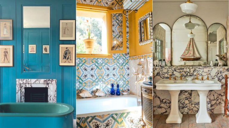 5 façons de créer une salle de bain maximaliste pour un look éclectique qui reste fonctionnel 5 façons de créer une salle de bain maximaliste pour un look éclectique qui reste fonctionnel