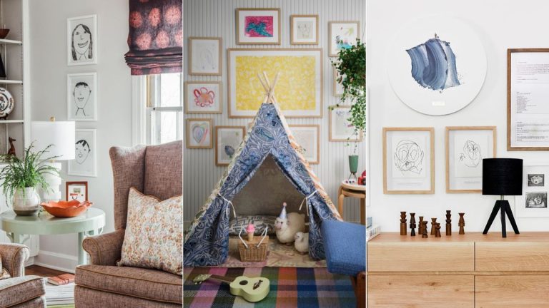Comment exposer des œuvres d'art pour enfants sans perturber votre décor, selon les architectes d'intérieur