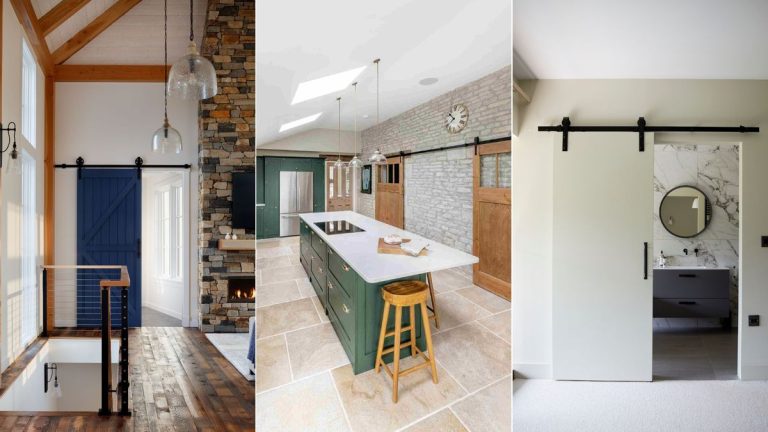 Les portes de grange sont-elles toujours à la mode ? Les architectes d’intérieur se penchent sur l’élément rustique très apprécié Les portes de grange sont-elles toujours à la mode ? Les architectes d'intérieur se penchent sur l'élément rustique très apprécié