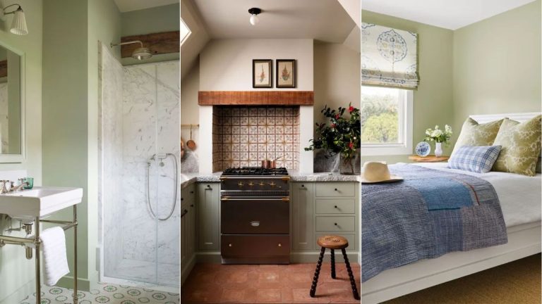 L'olive espagnole de Benjamin Moore est une version subtile du vert qui semble « sophistiquée sans effort » – voici comment décorer avec.