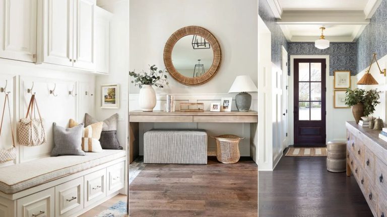 Ces 6 techniques simples peuvent aider à réduire l’encombrement visuel dans votre entrée