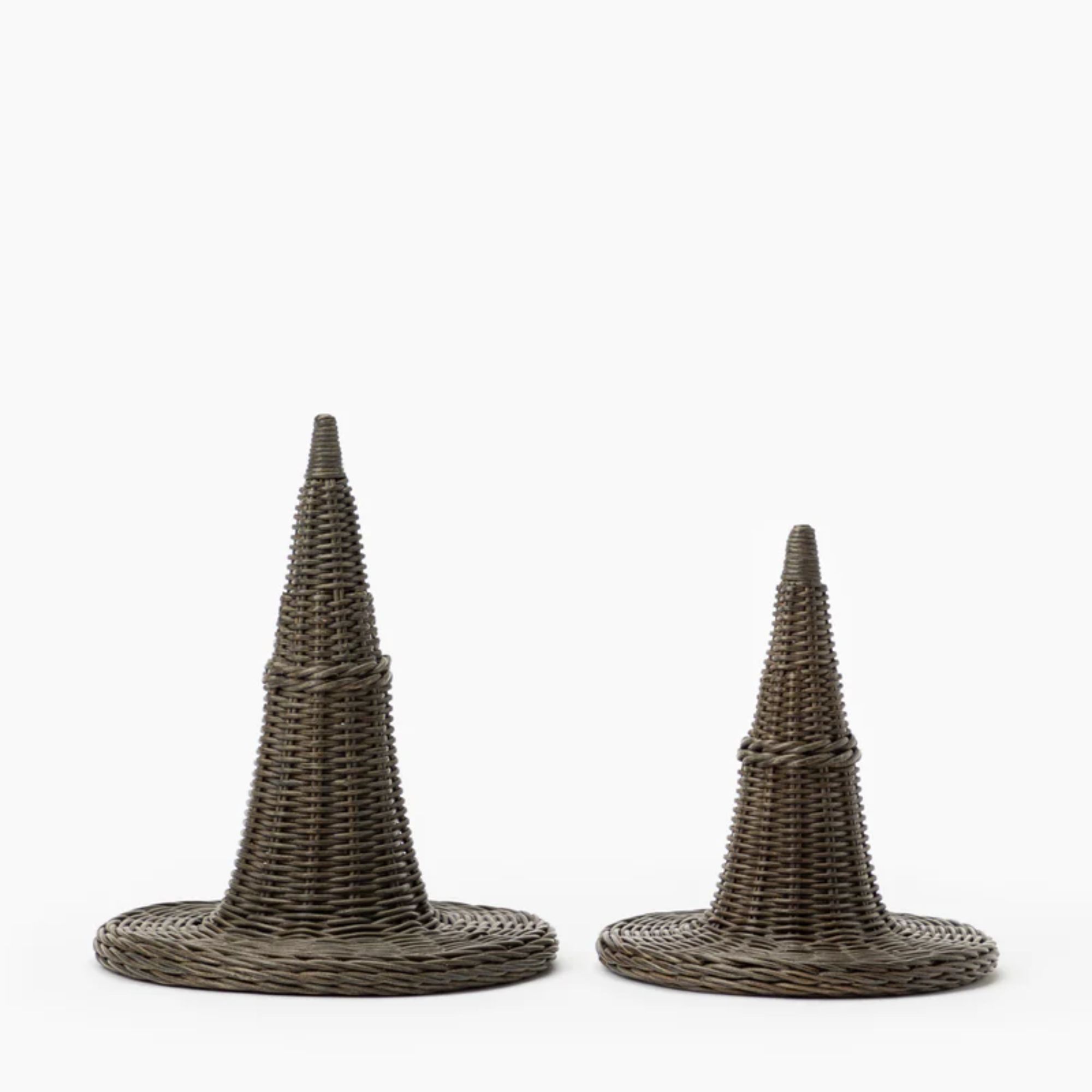 Chapeaux de sorcière en osier (Ensemble de 2)