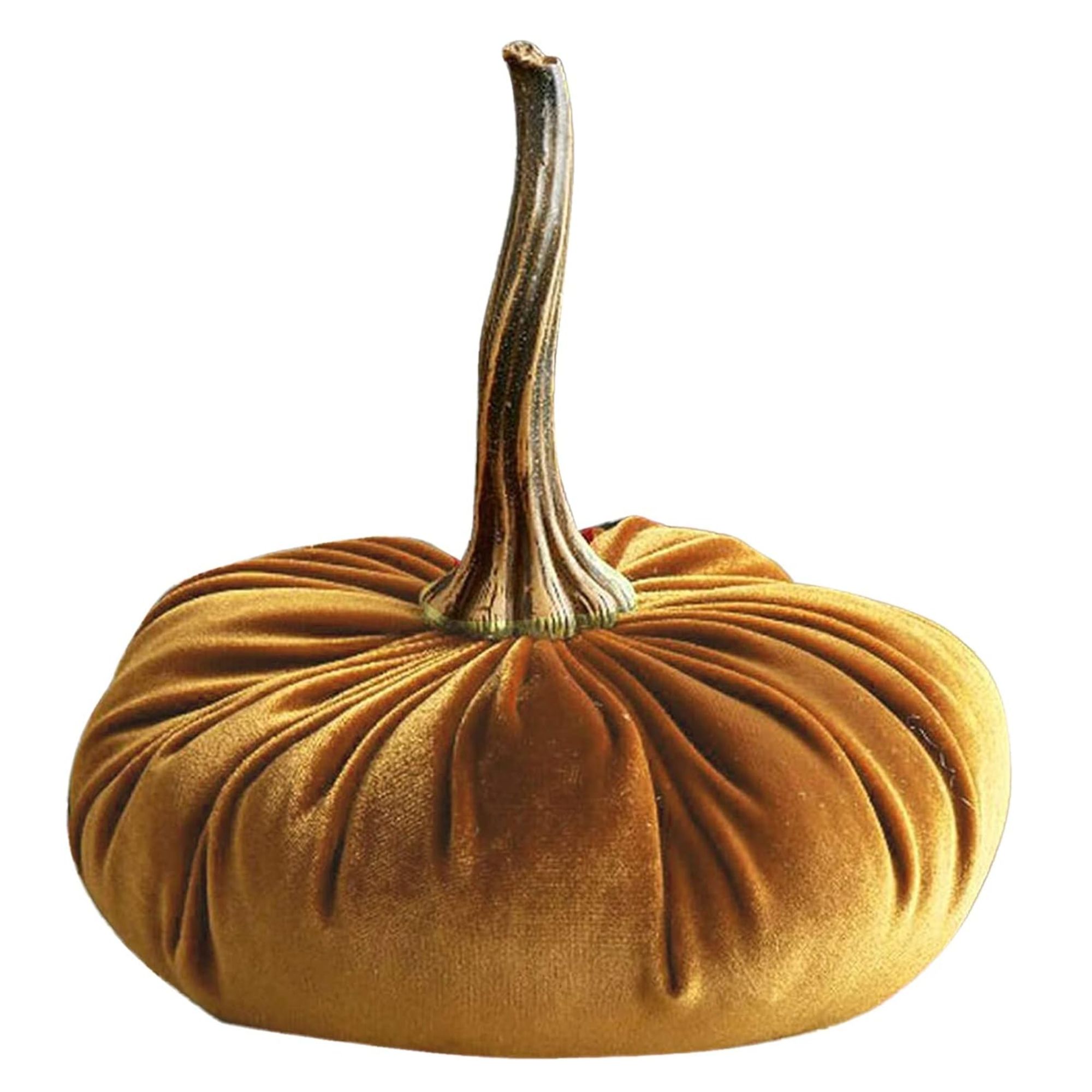 1 grande citrouille en velours faite à la main.