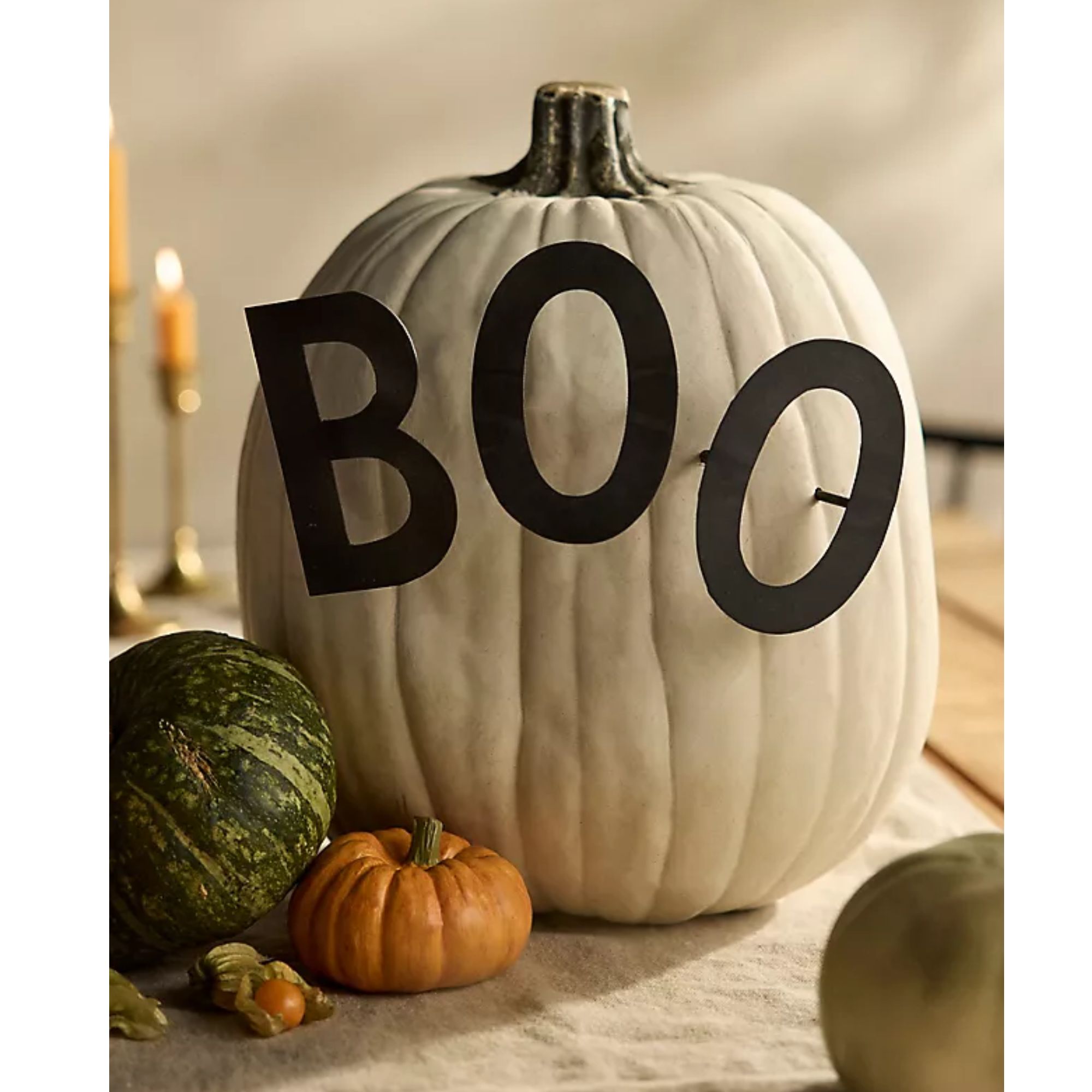 Ensemble de piquets de citrouille BOO