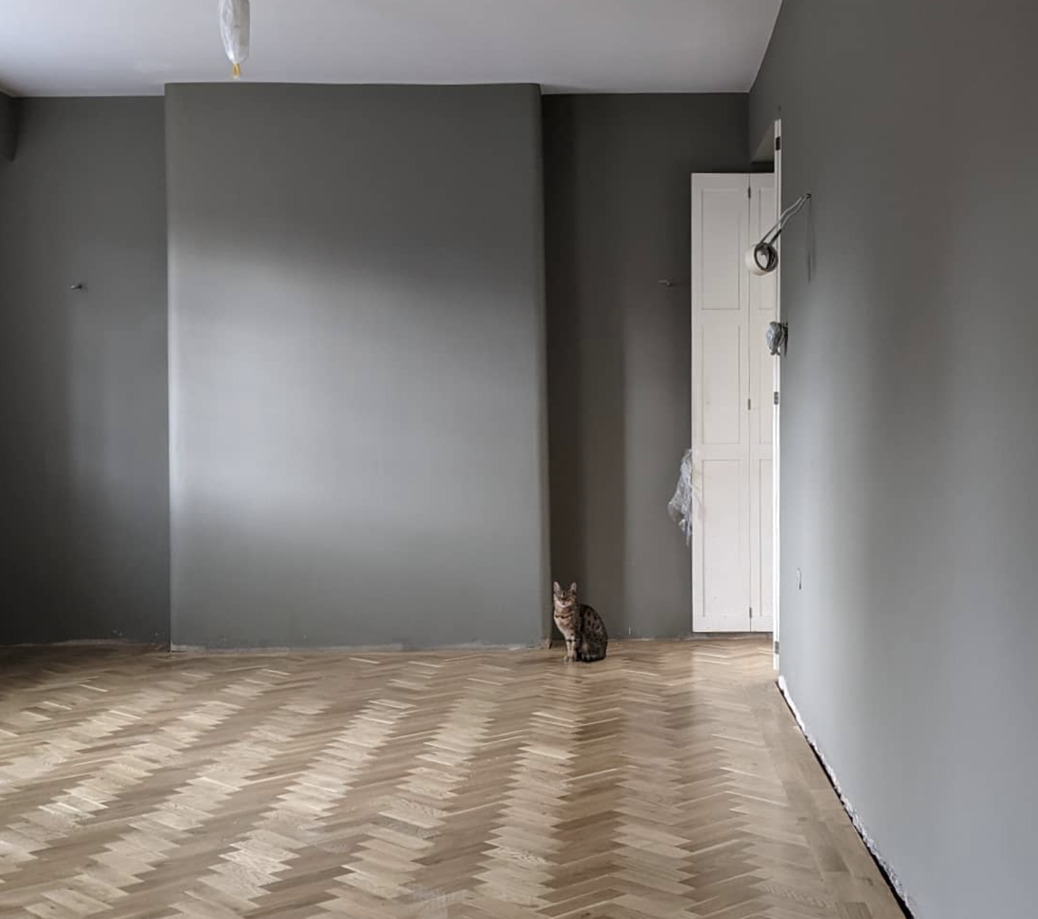 salle à manger grise