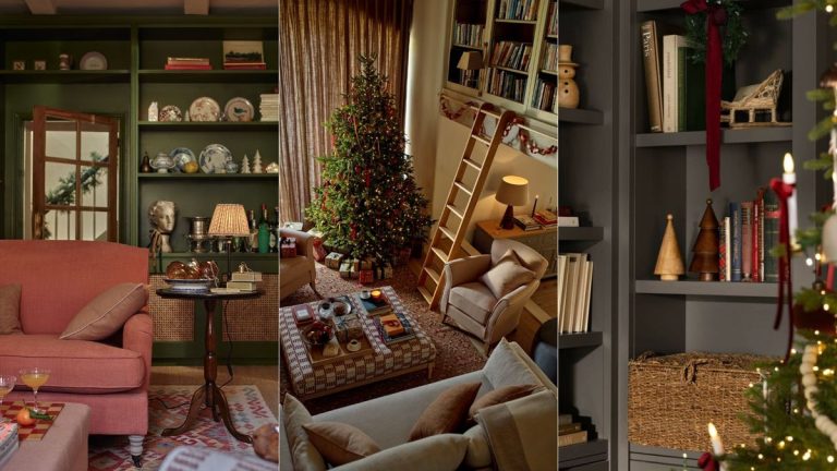 La tendance Bookshelf Wealth est toujours aussi forte pour Noël – voici comment décorer vos étagères pour les fêtes