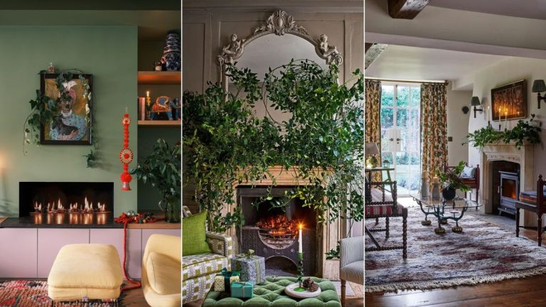 14 belles idées de décoration de cheminée de Noël pour rehausser le point focal festif de n'importe quelle pièce