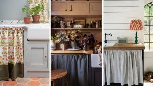 Faut-il remplacer les portes de vos armoires de cuisine par des rideaux ? Les designers décident si cette tendance de cuisine vintage est réellement pratique