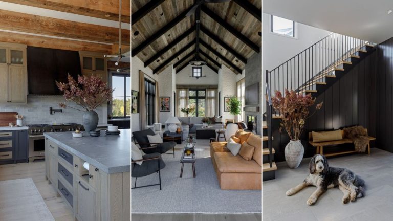 Cette maison nouvellement construite embrasse une esthétique moderne et organique – et chaque élément de la conception a été inspiré par son environnement pittoresque