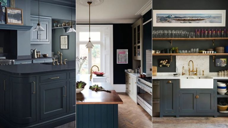 Les cuisines bleu foncé sont-elles toujours à la mode ? Les designers discutent de l’attrait durable de cette teinte profonde et traditionnelle Les cuisines bleu foncé sont-elles toujours à la mode ? Les designers discutent de l'attrait durable de cette teinte profonde et traditionnelle