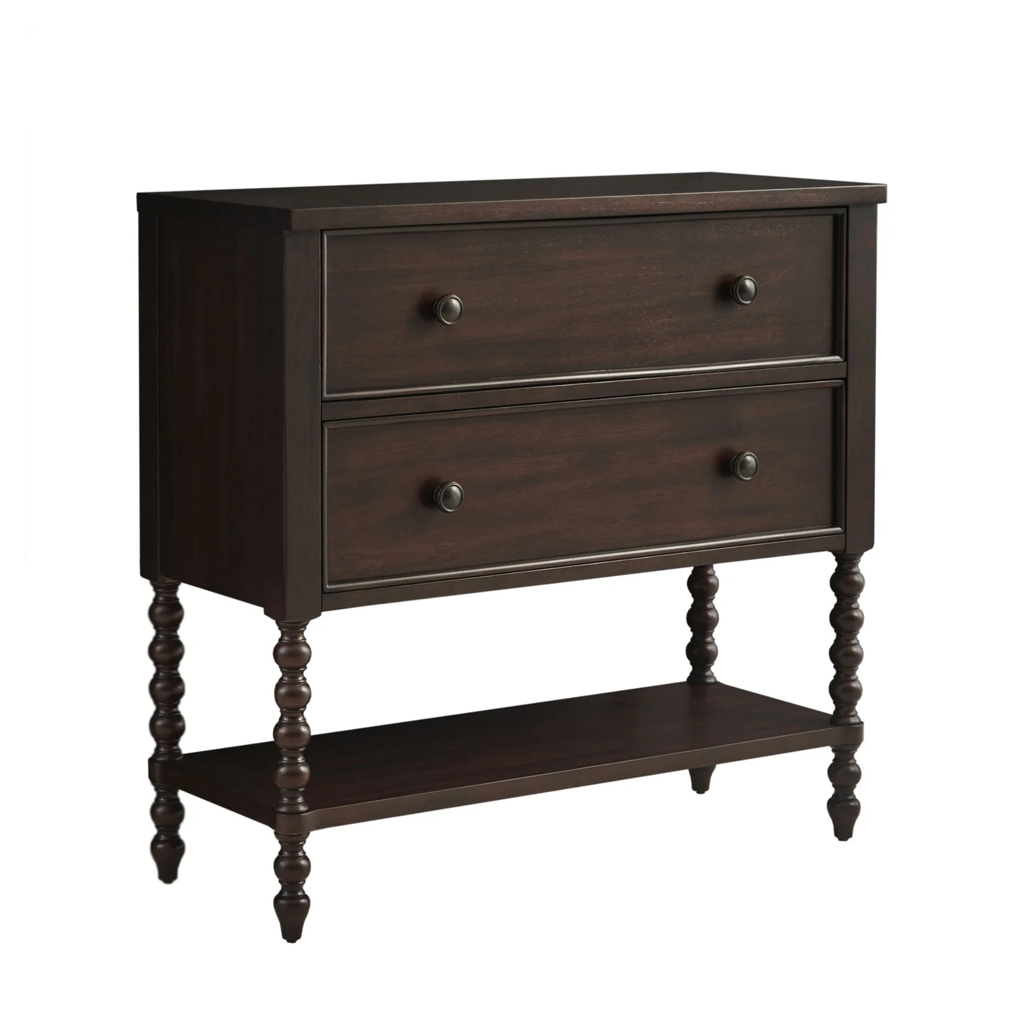 Beckett Wood Solid 2-Drawer Accent Coffre