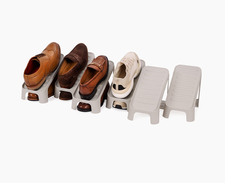Caddy de chaussures Ecru à 6 pièces compactes compactes compactes