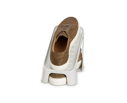 Organisateur de chaussures compact Joseph Joseph Shoe-in, Slots Flip-Up pour un accès facile, sans glissement, détient 1 paire, idéal pour les étagères / armoires, 6 pack