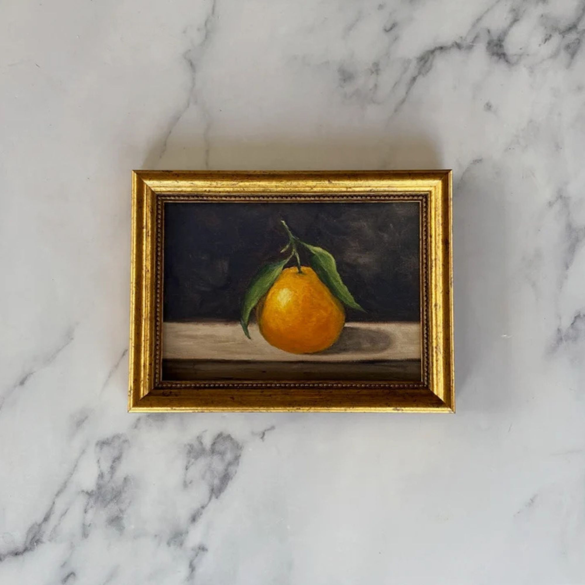 Clementine # 3 Art Print - Print de peinture à l'huile sans cadre - Nature naturelle Original - Petite nature morte - Clementine Art - Fruit Art Print
