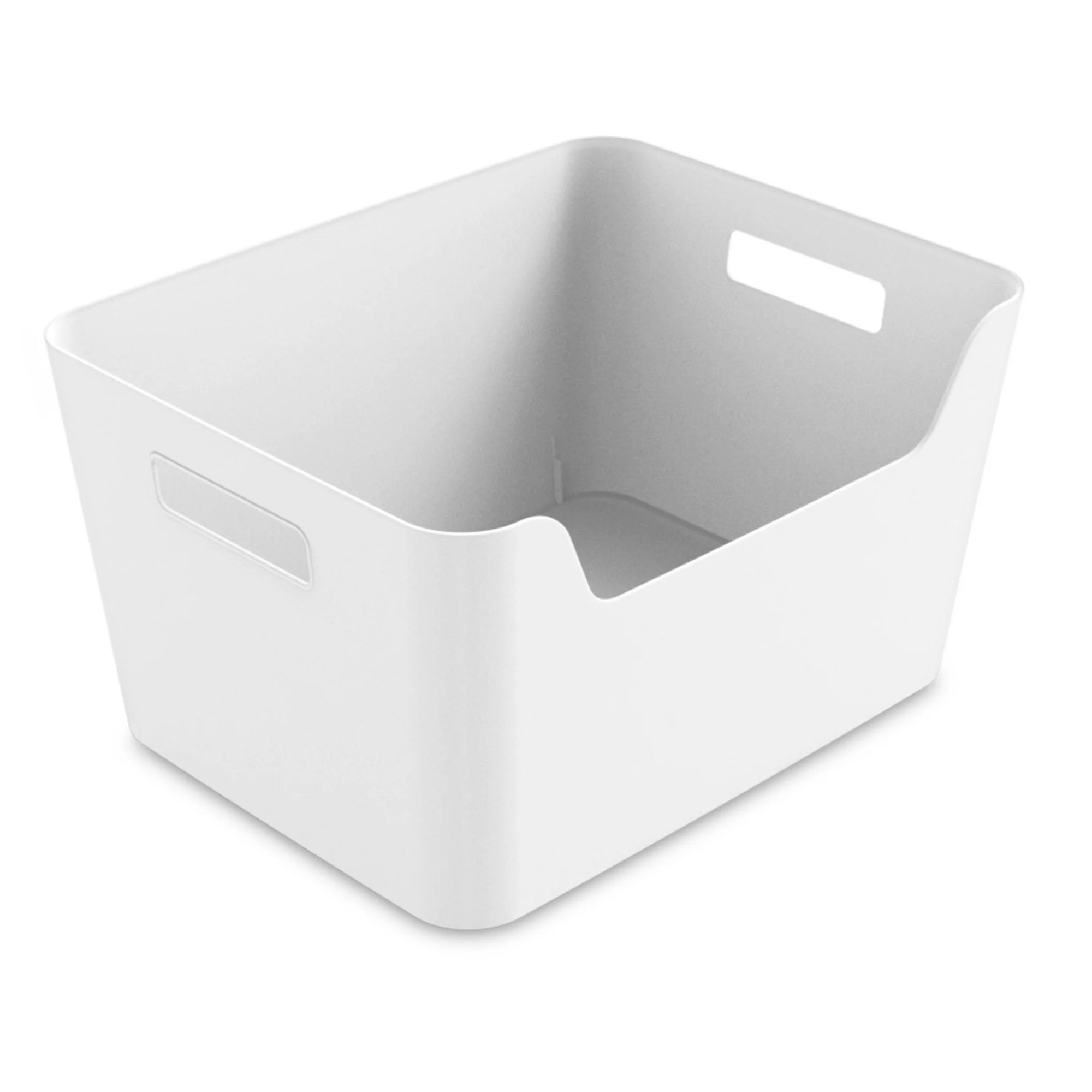 Un bac en plastique blanc