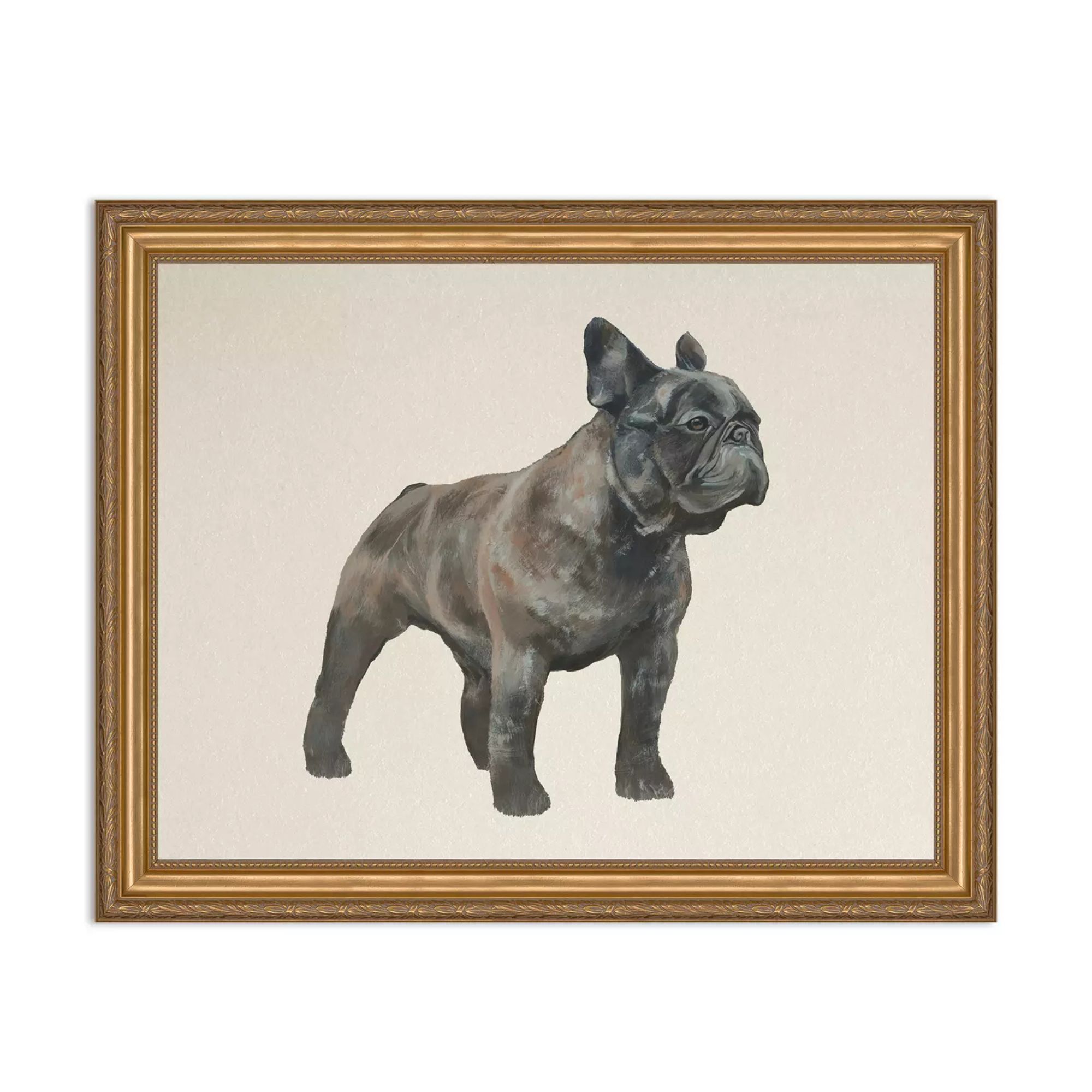 Art mural de chien français