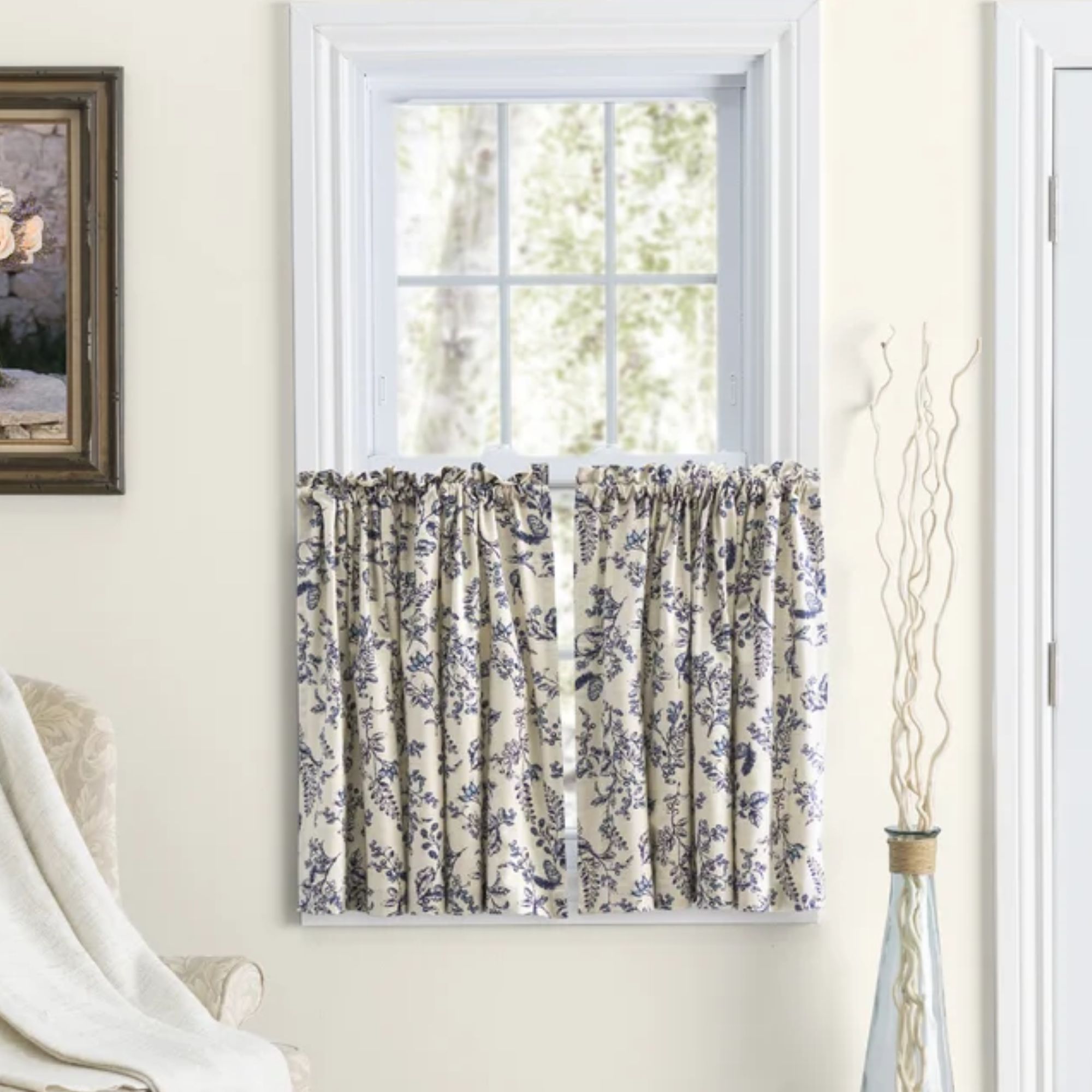 EMOGENE TOILE Coton sur mesure 84 '' W CAFE RUTER