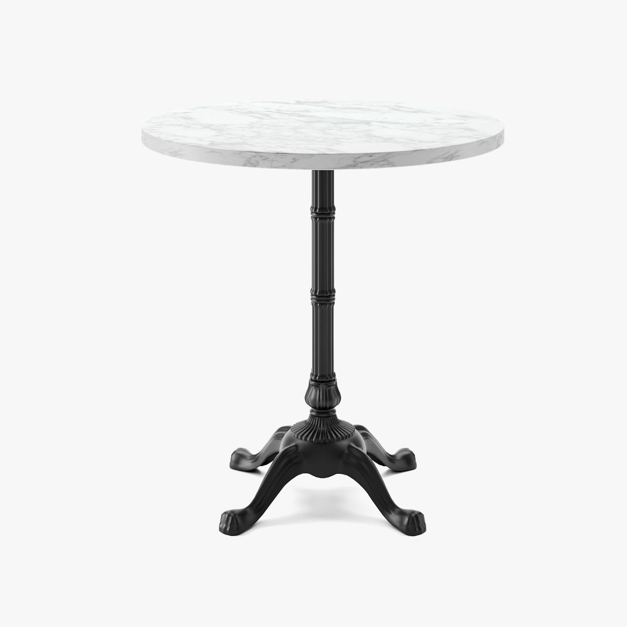 Table à manger du restaurant rond