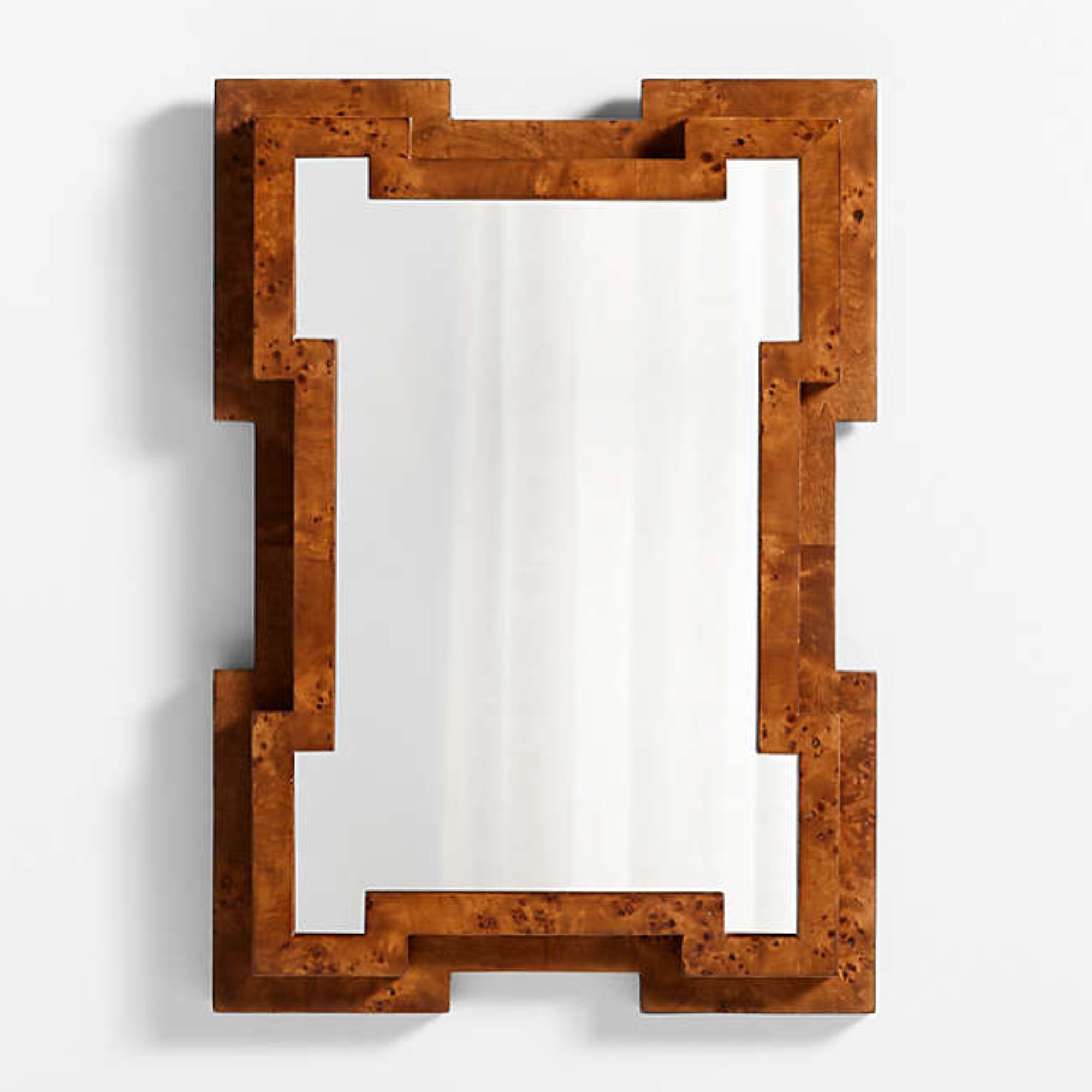 Memeni Burl Wood Vanity Mirror par Athena Calderone