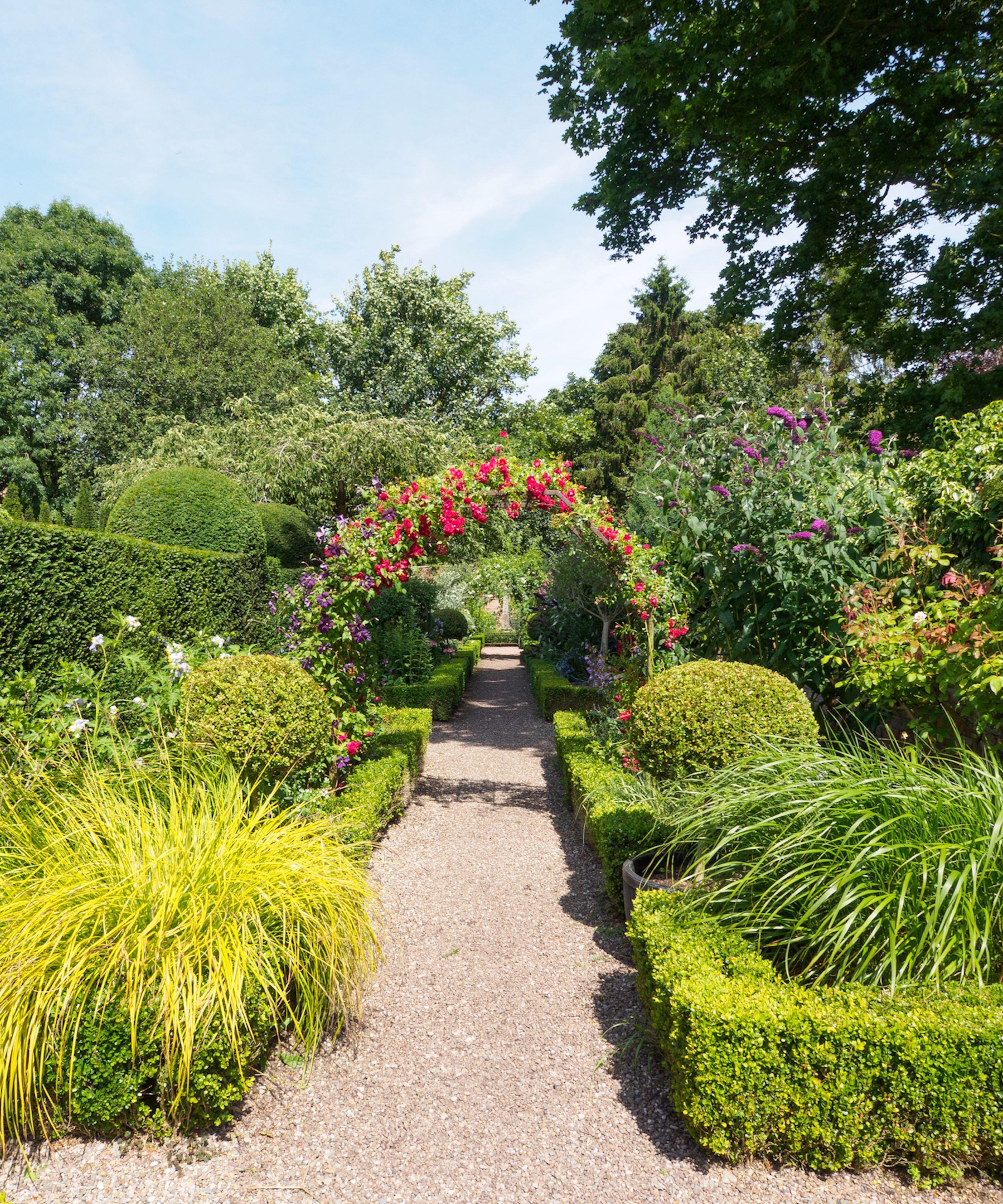 Jardin long et étroit