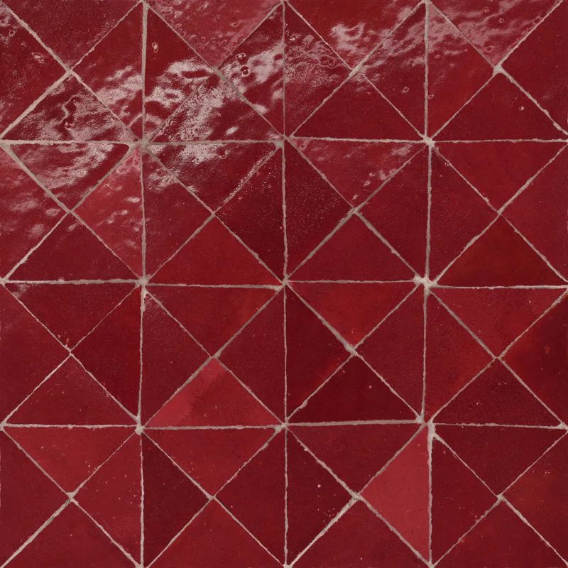 carreaux de mur brillant rouges
