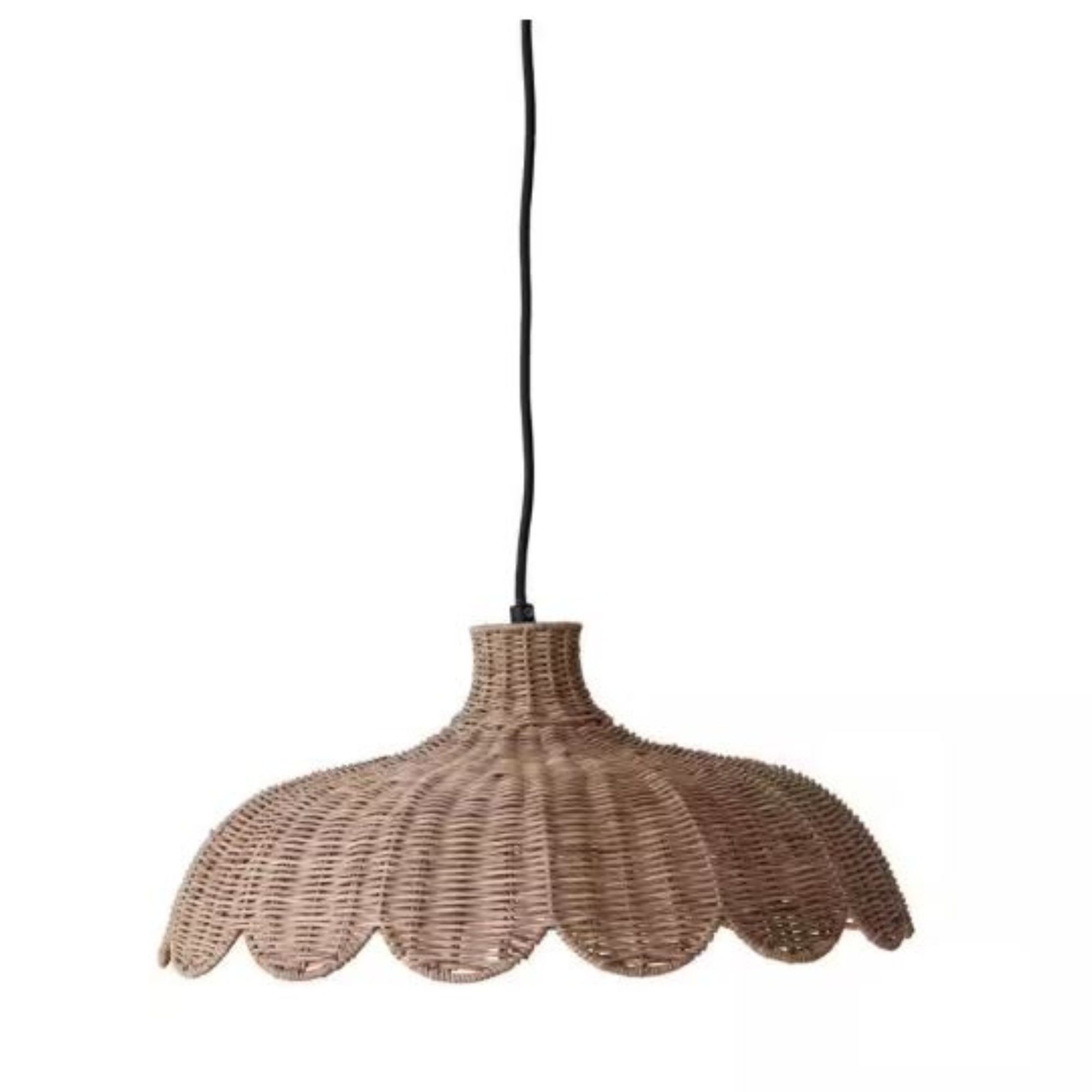 Pendentif festonné naturel