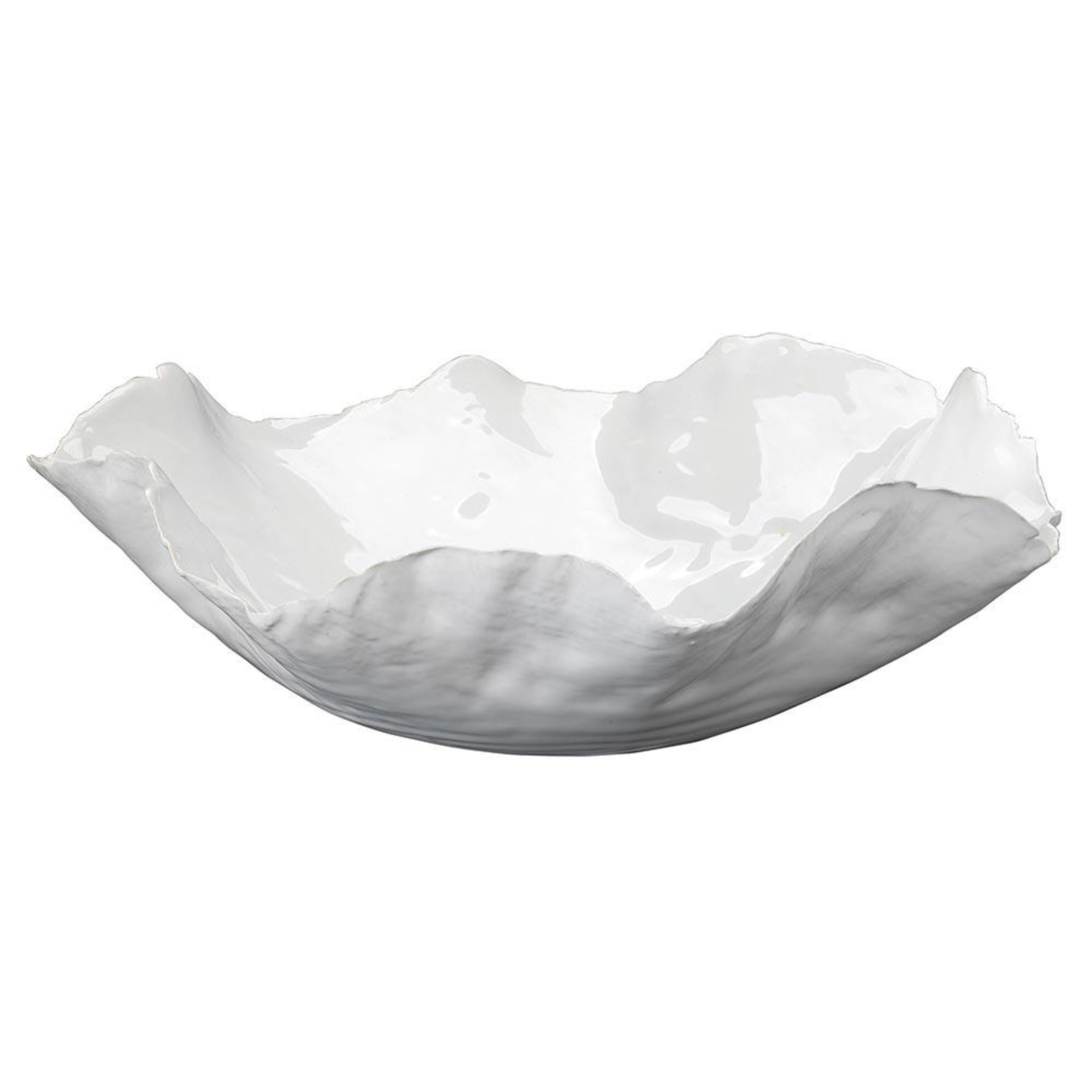 Bol décoratif en céramique blanc