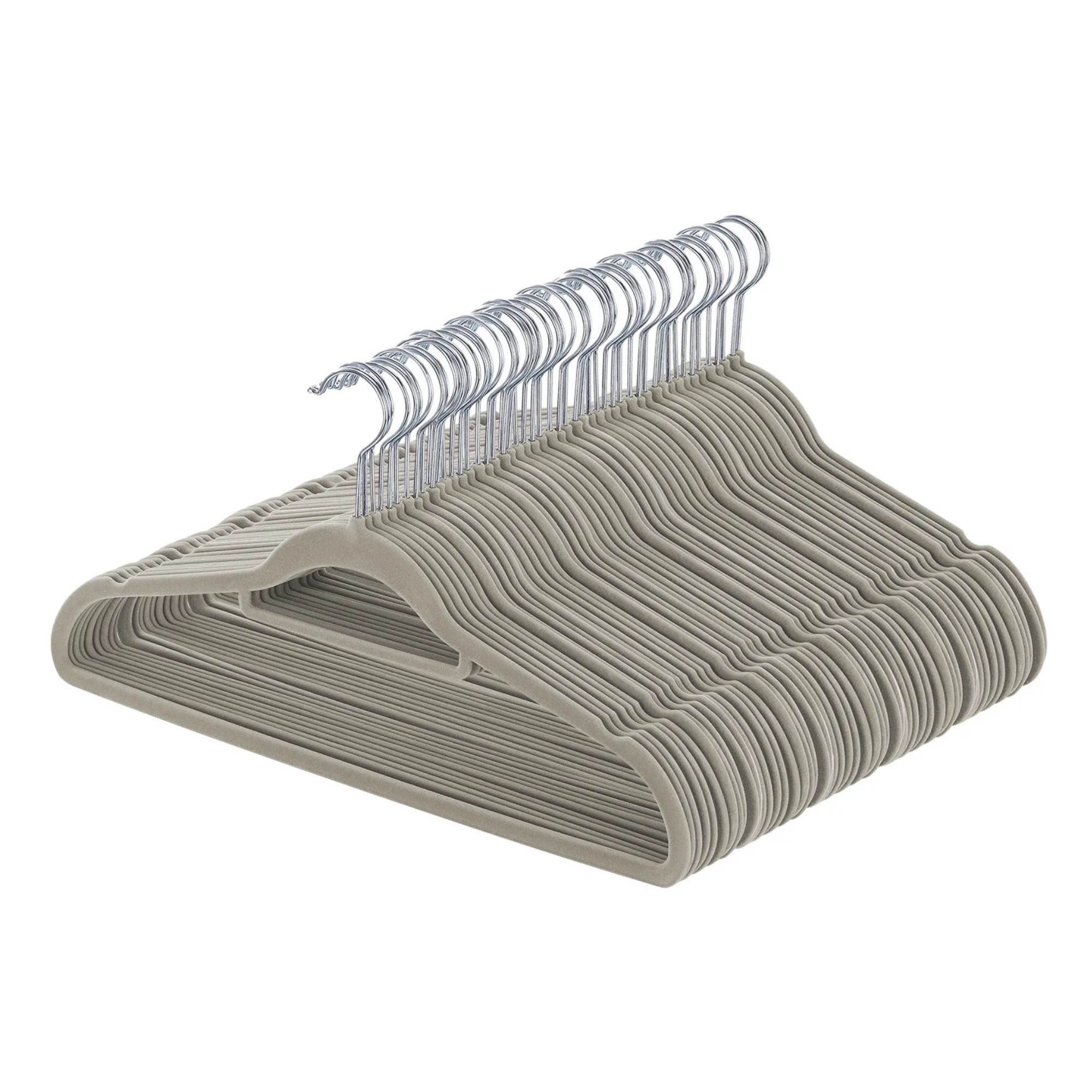 Cintres en velours gris