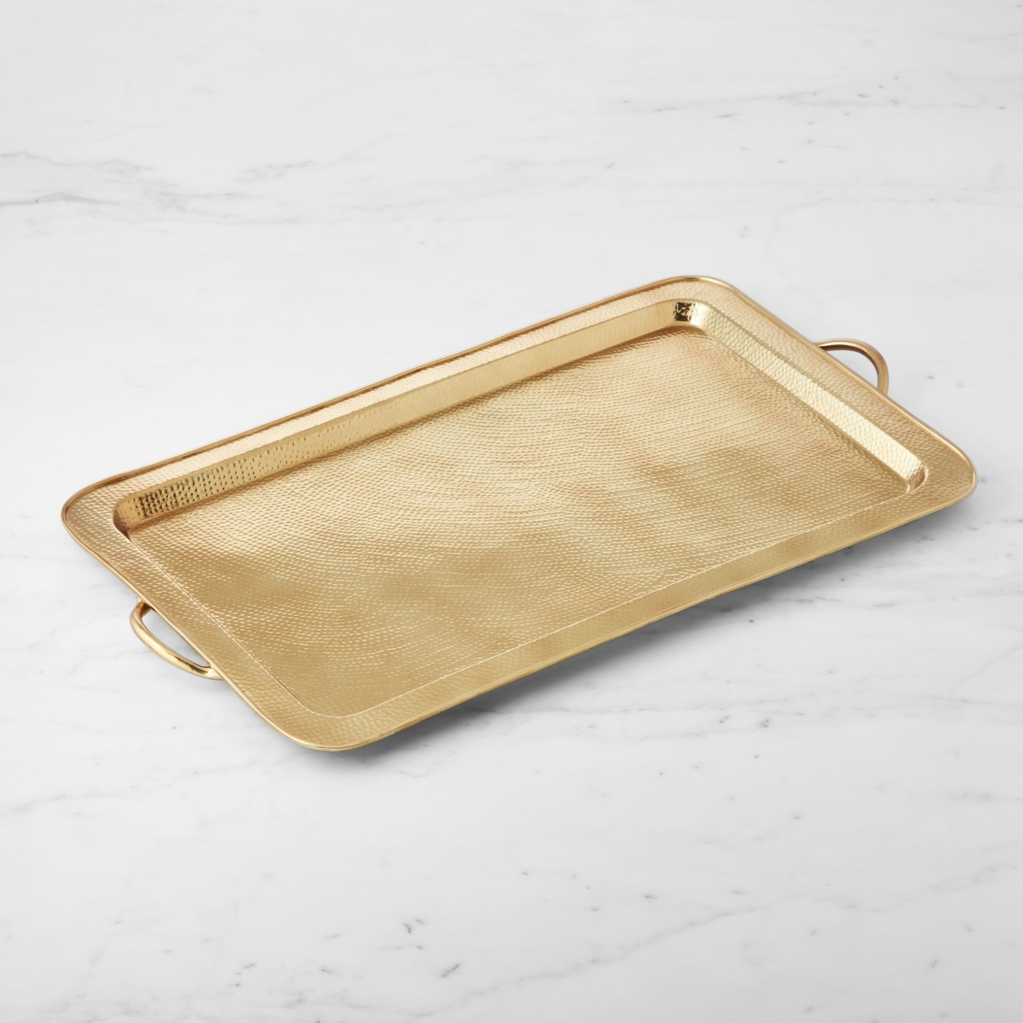 Williams Sonoma, plateau rectangulaire martelé