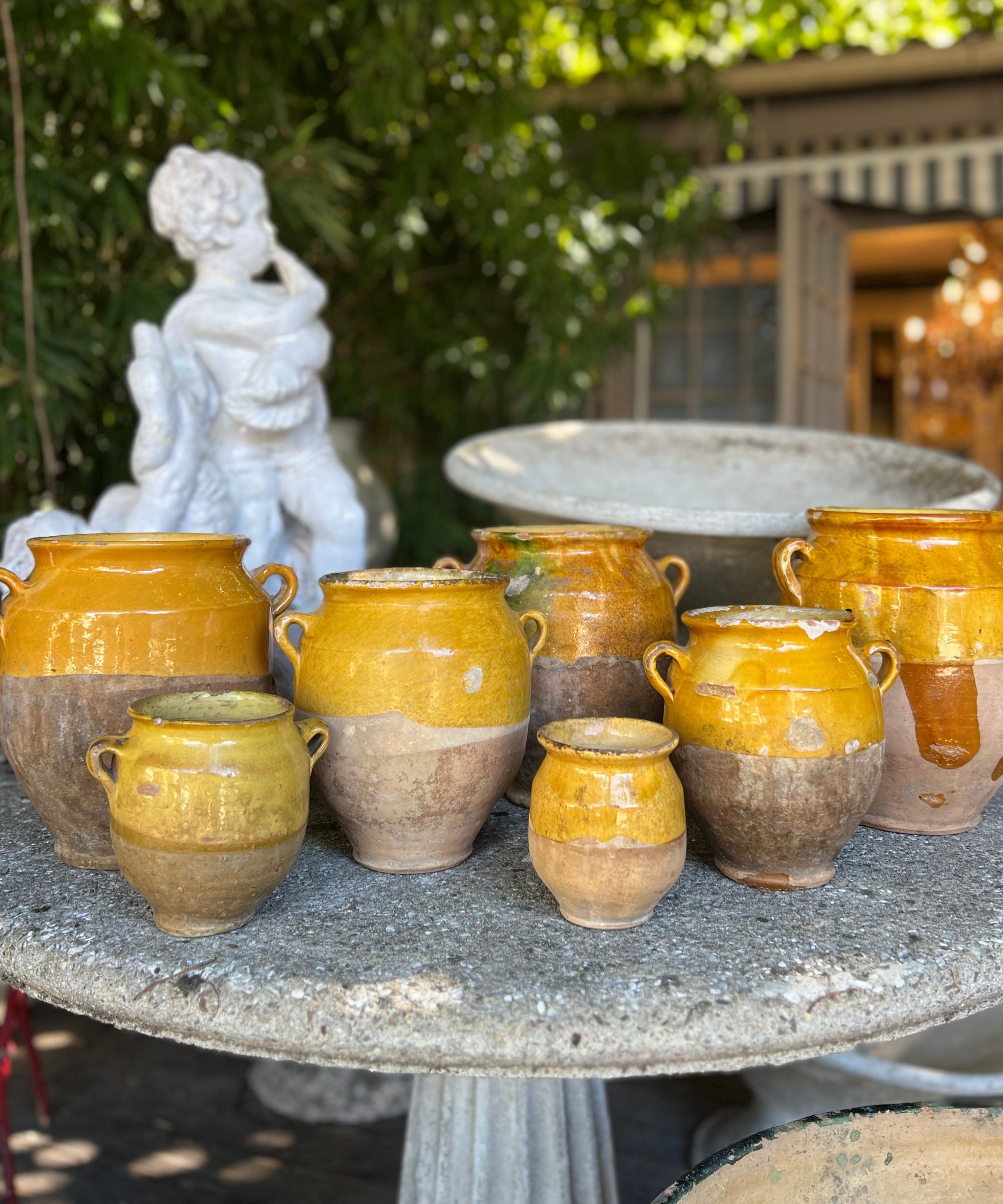 Pots confits français vintage