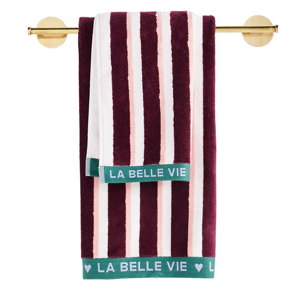 Collection de serviettes tissées en coton de La Belle