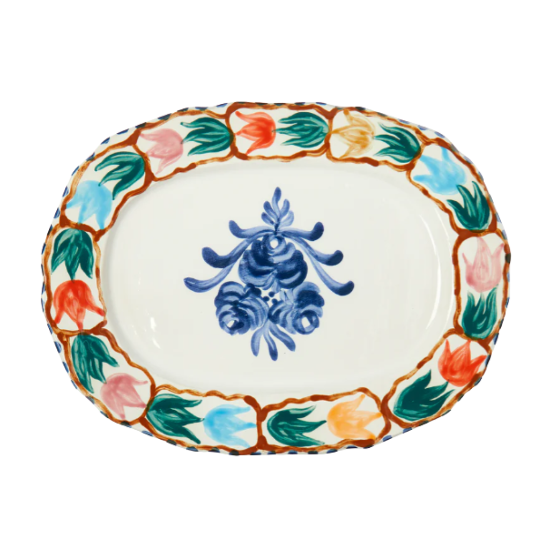 Plateau de service peint à la main