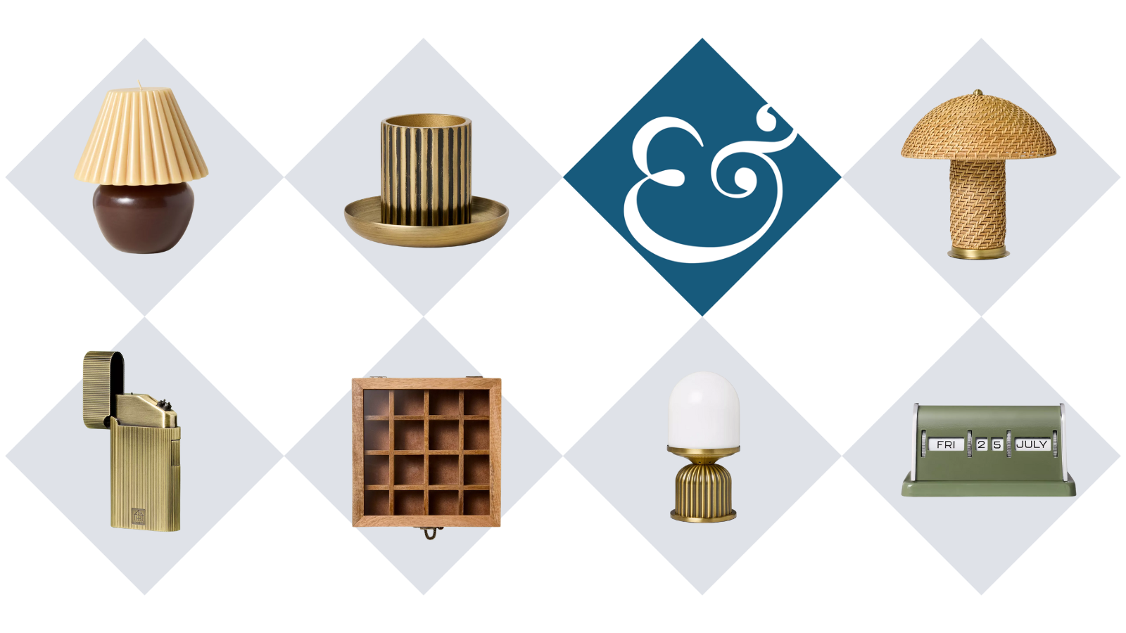 Une sélection de plusieurs produits de décoration intérieure