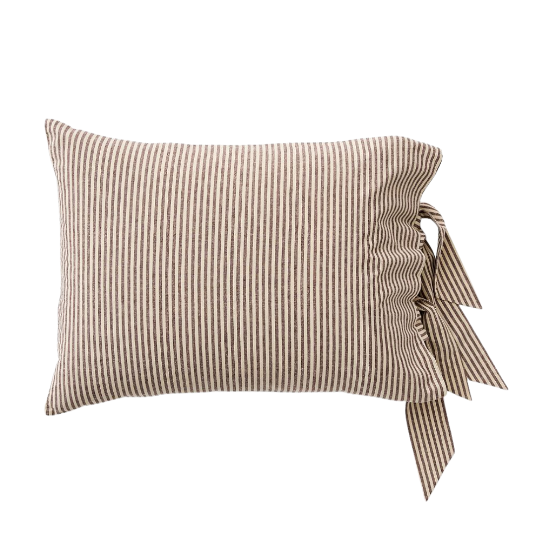 Pierce & Ward Cotton Linen Stripe Coup de couette et Shams