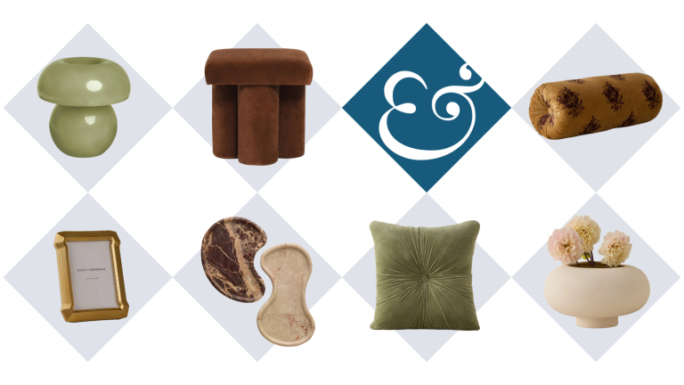 Lulu et la Géorgie font la décoration d’automne différemment – c’est élégant, dirigé par le design, légèrement rétro et en ce moment il y a 25% de réduction dans les ventes de la fête du Travail a collection of home decor items in shades of green, brown, and beige