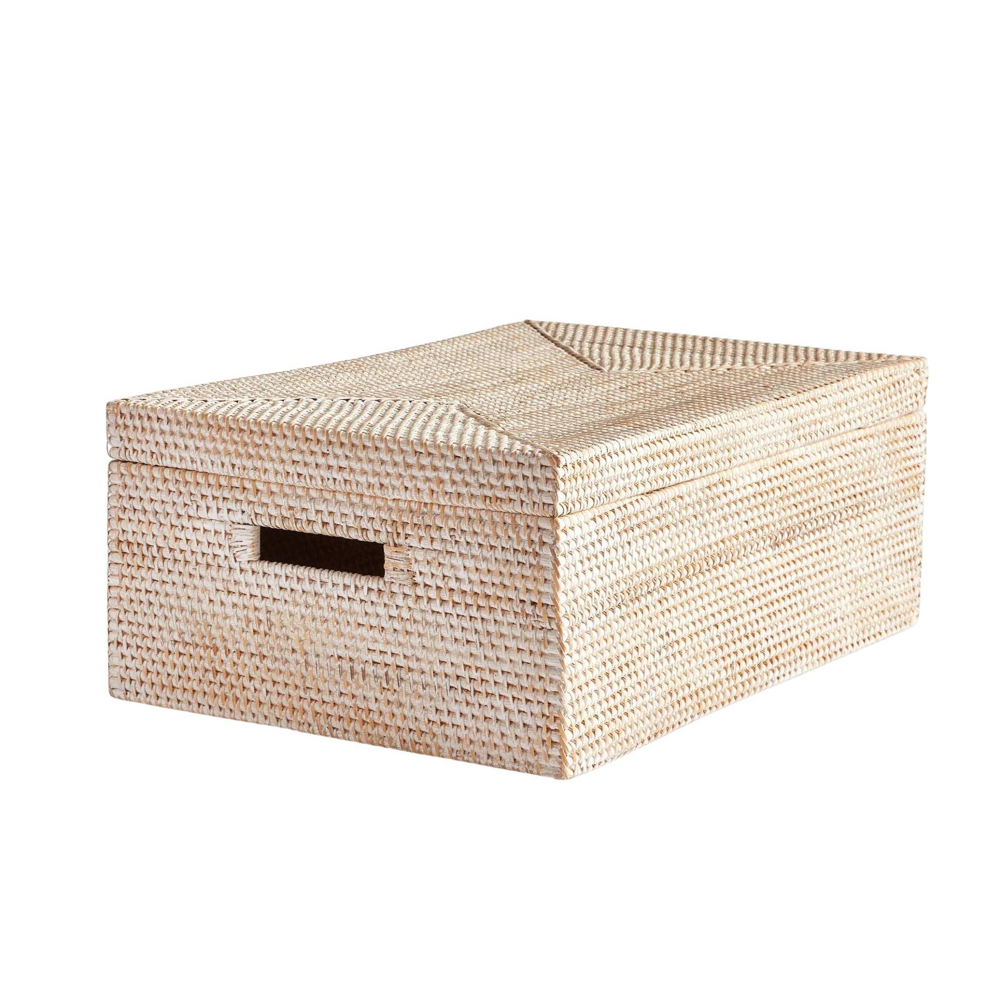 un panier de stockage rectangulaire avec un couvercle