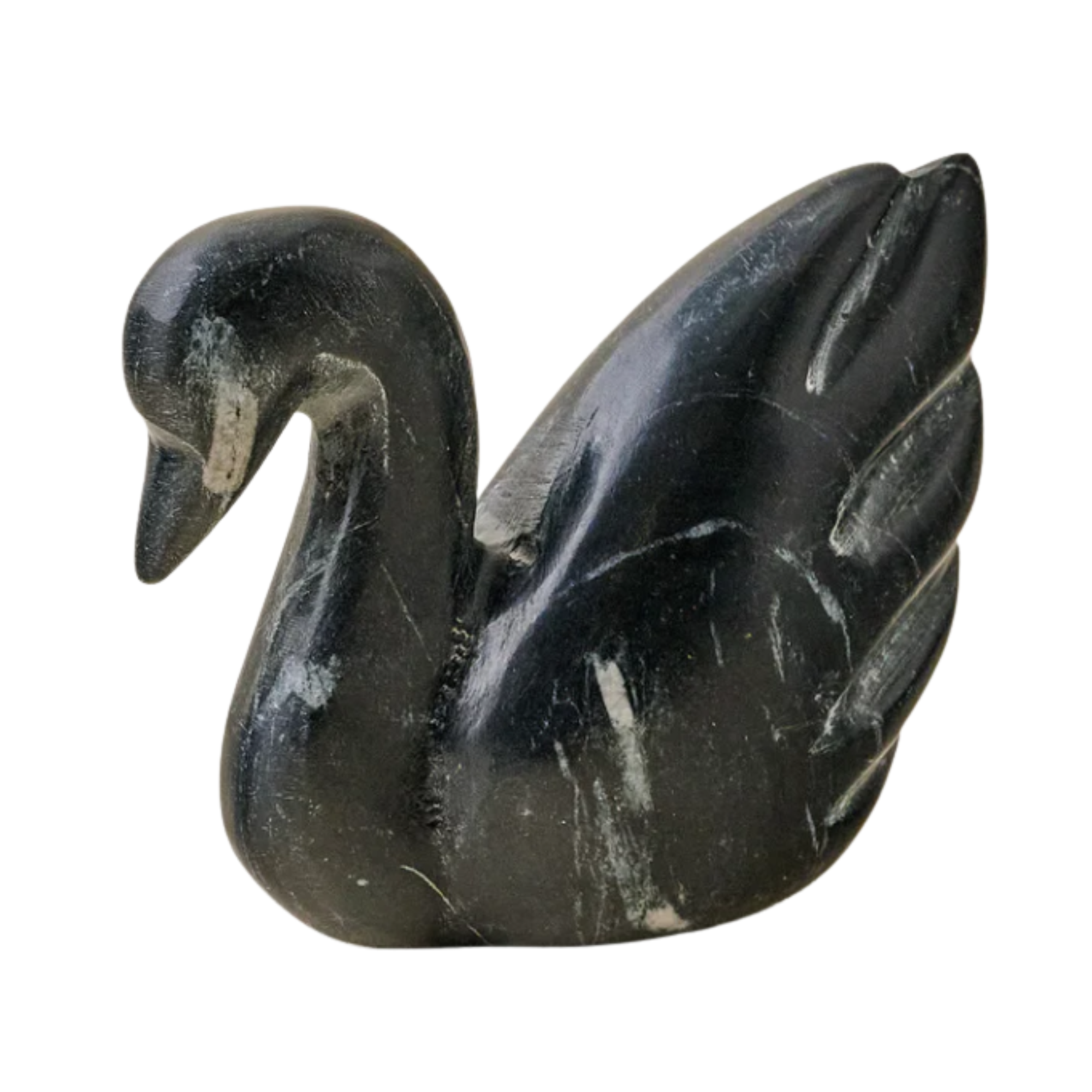 Swan en marbre décoratif