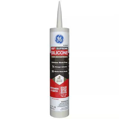 Calfeutrant en silicone GE Supreme Silicone pour cuisine et salle de bain, 10,1 oz
