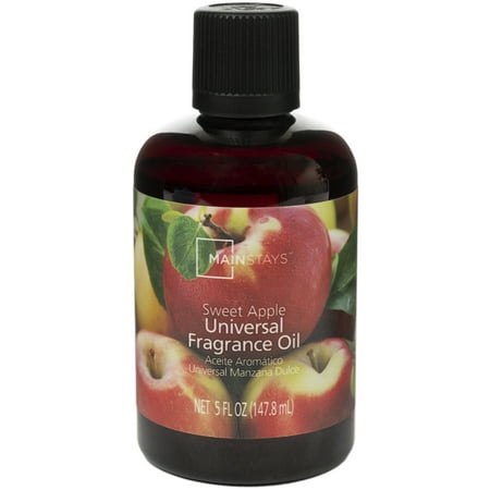 Huile parfumée universelle Mainstays, pomme douce, 5 fl oz, à utiliser avec les diffuseurs d'huile parfumée, les réchauffeurs de parfum, les pot-pourri et les diffuseurs de parfum à mèche