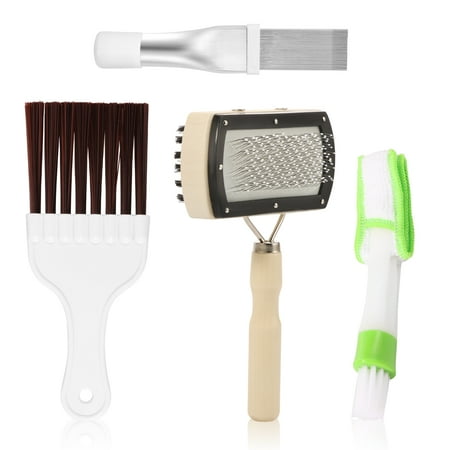 4 pièces brosse de nettoyage d'aileron de climatiseur Double face nettoyant de bobine ca outil de nettoyage de lame de condenseur de climatisation efficace pour la maison