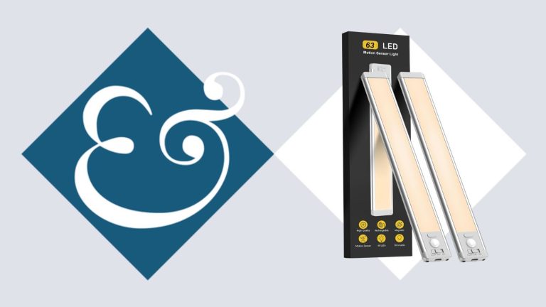 Amazon under-cabinet sensor lights on a gray background