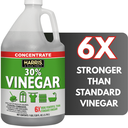 Vinaigre concentré Harris à 30 %, usage polyvalent pour la maison et l'extérieur, 1 gallon
